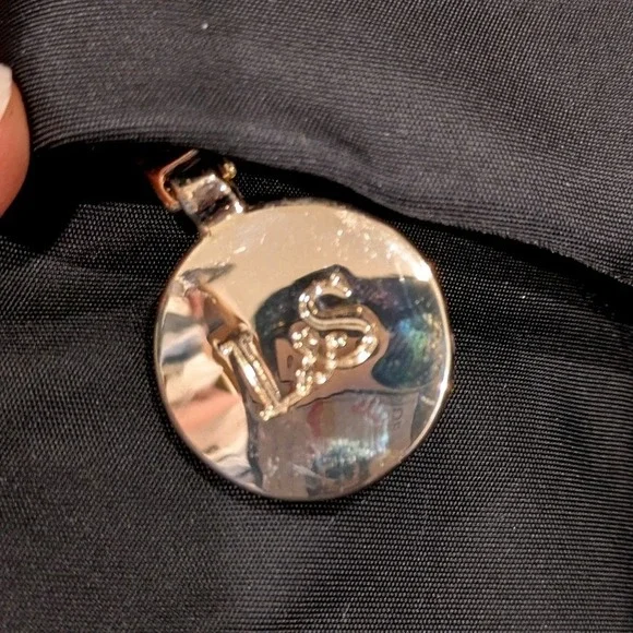 Lo & Sons Brookline Laptop Bag Black with Lavender Interior Nylon Tote - Picture 2 of 11